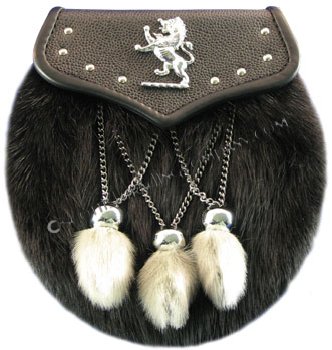 Muskrat Studded Lion Flap - Click Image to Close