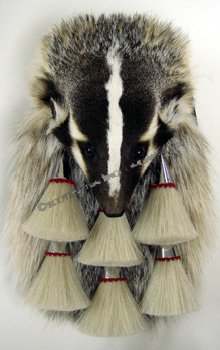 Badger Sporran with Chrome Hardware - Click Image to Close