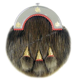 Beaver Sporran Canadian Cantle - Click Image to Close