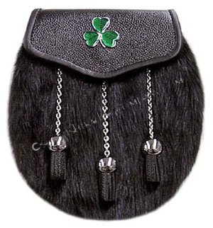 Irish Black Muskrat & Shamrock