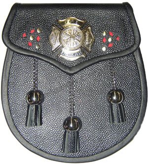 Firefighters Leather Sporran