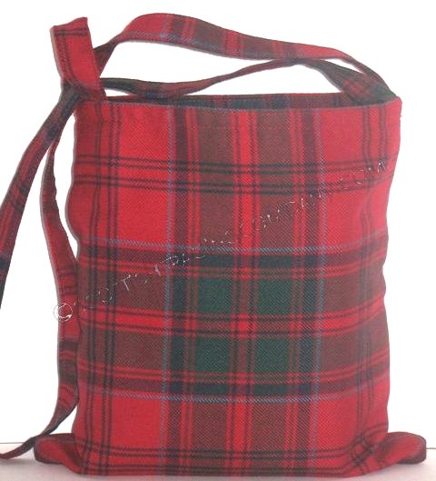 Scottish Rose Hunting Ancient Tartan Crest Shoulder Handbag Full