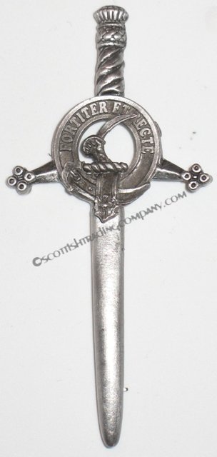 Clan Crest Kilt Pin Matte Finish