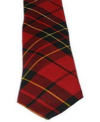 Brodie Clan Red Modern Tartan Tie - Click Image to Close