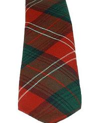 Chisholm Clan Red Modern Tartan Tie