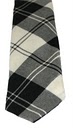 Erskine Clan Black and White Tartan Tie