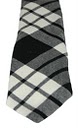 MacFarlane Clan Black and White Tartan Tie - Click Image to Close