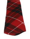 Munro Clan Modern Black and Red Tartan Tie