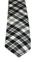 Scott Clan Black and White Modern Tartan Tie - Click Image to Close