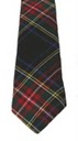 Stewart Clan Black Modern Tartan Tie - Click Image to Close