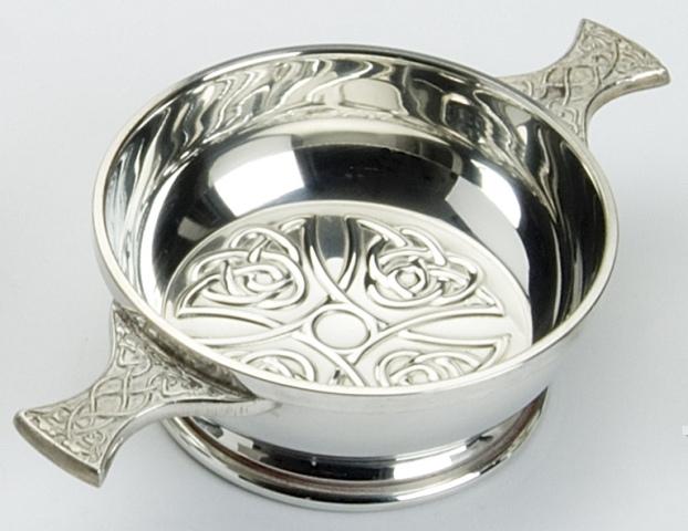 Celtic Cross Bowl Quaich - Click Image to Close