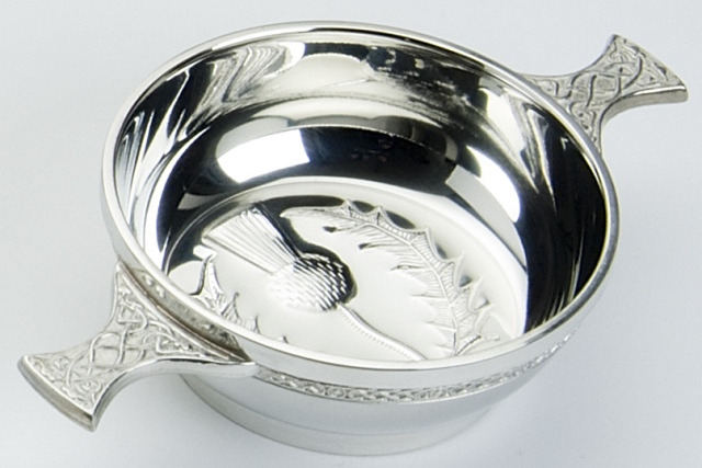 Thistle Bowl Quaich - Click Image to Close