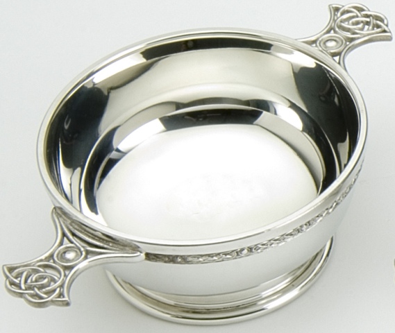 Celtic Knot Handle Quaich - Click Image to Close