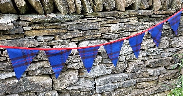 Scottish Tartan Bunting Flags 11oz Reiver - Click Image to Close