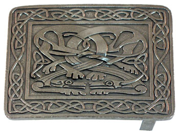 2 1/4" Zoomorphic Pewter Buckle