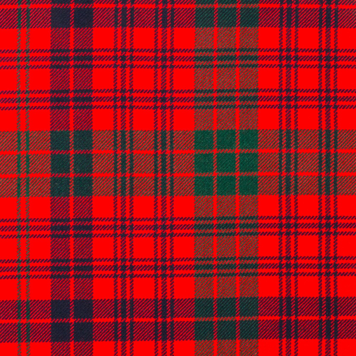 Ross Red Modern Heavy Weight Tartan Fabric