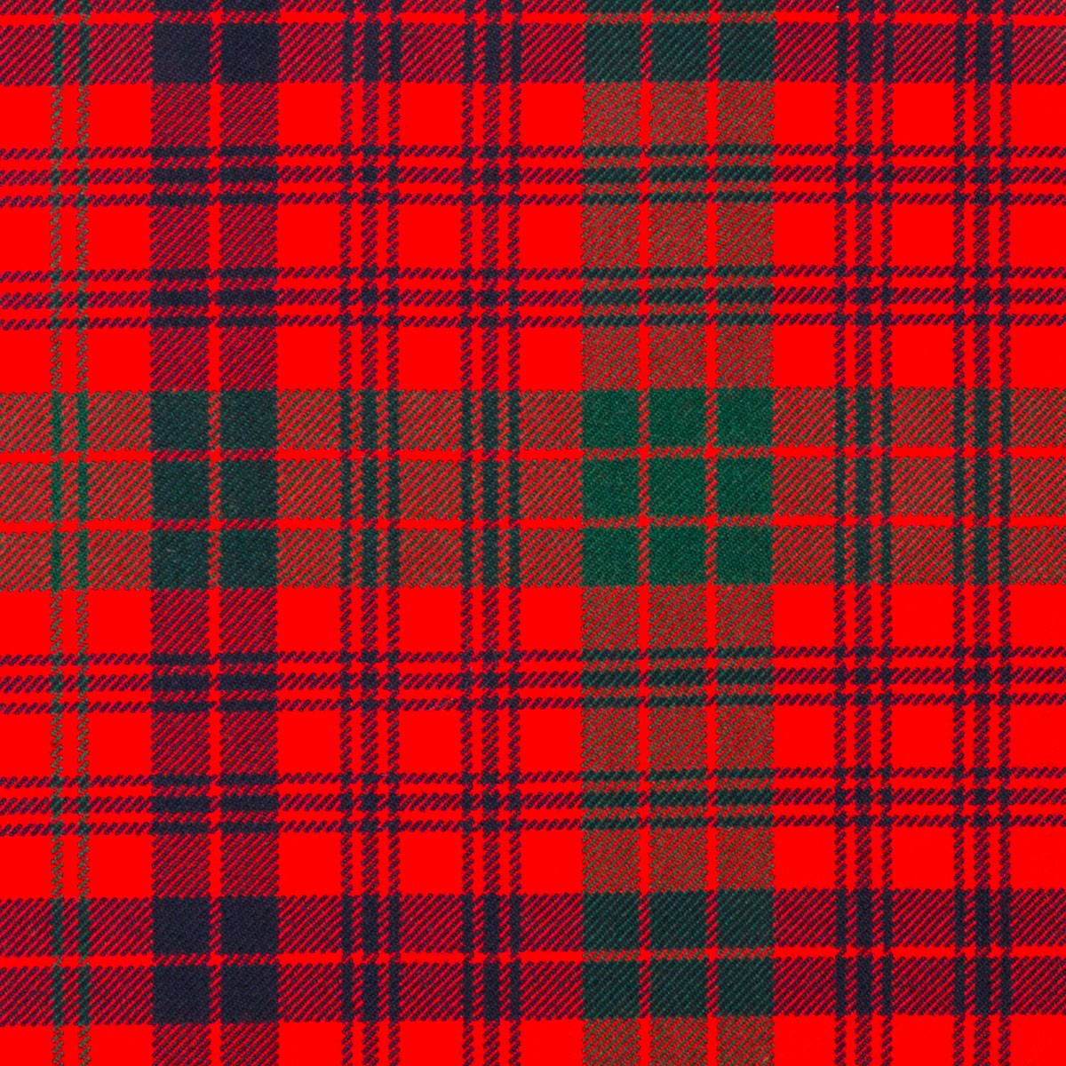 Ross Red Modern Heavy Weight Tartan Fabric