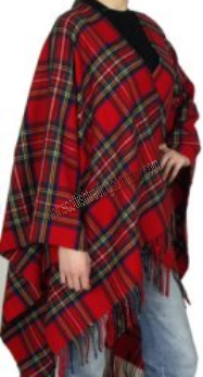 Royal Stewart Tartan Serape Cape