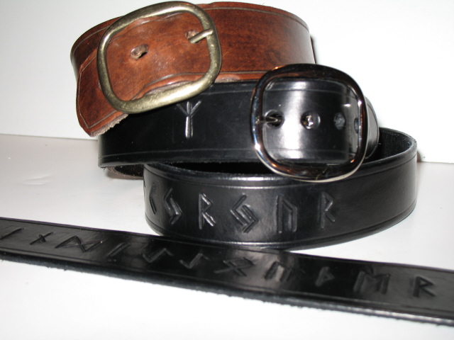 Rune Leather Jean Belt