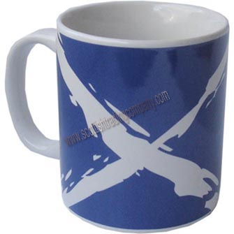 Scottish Saltire Flag Mug - Click Image to Close