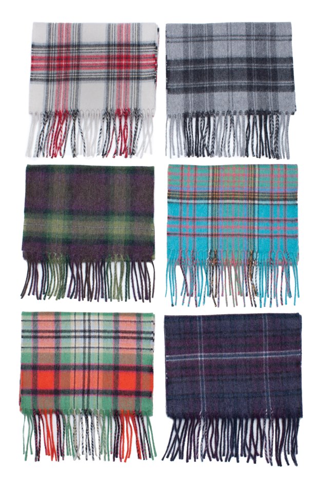 Children's Brushed Wool Tartan Scarf