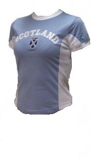 Womens Scotland Shirt in Baby Blue