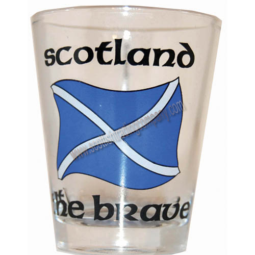 Scotland The Brave Shot Glass