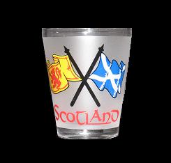 Scottish Flag Shot Glass - Click Image to Close