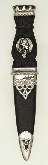 Deluxe Stone Top Clan Sgian Dubh - Click Image to Close