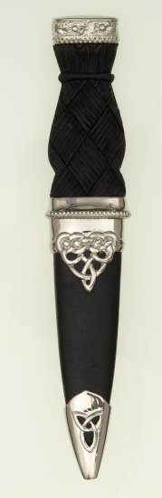 Deluxe Stone Top Sgian Dubh - Click Image to Close