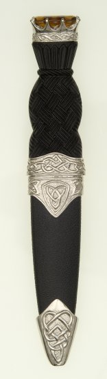 Celtic Stone Top Sgian Dubh - Click Image to Close