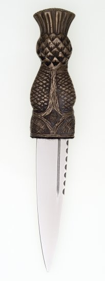 Thistle Top Sgian Dubh Bronze Finish