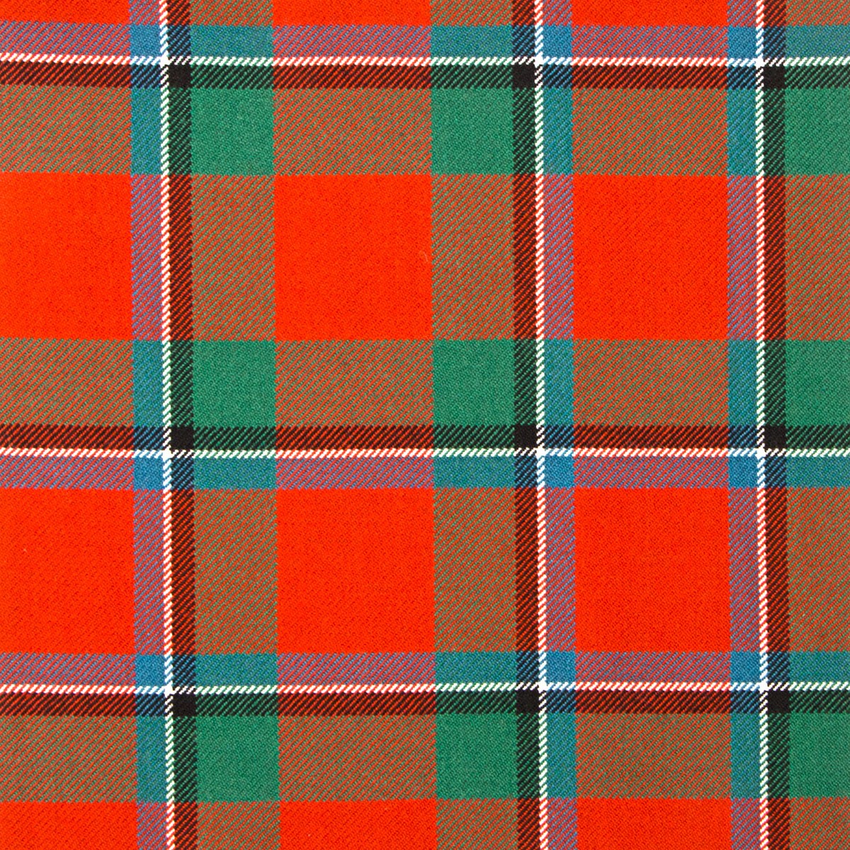 Sinclair Red Ancient Heavy Weight Tartan Fabric