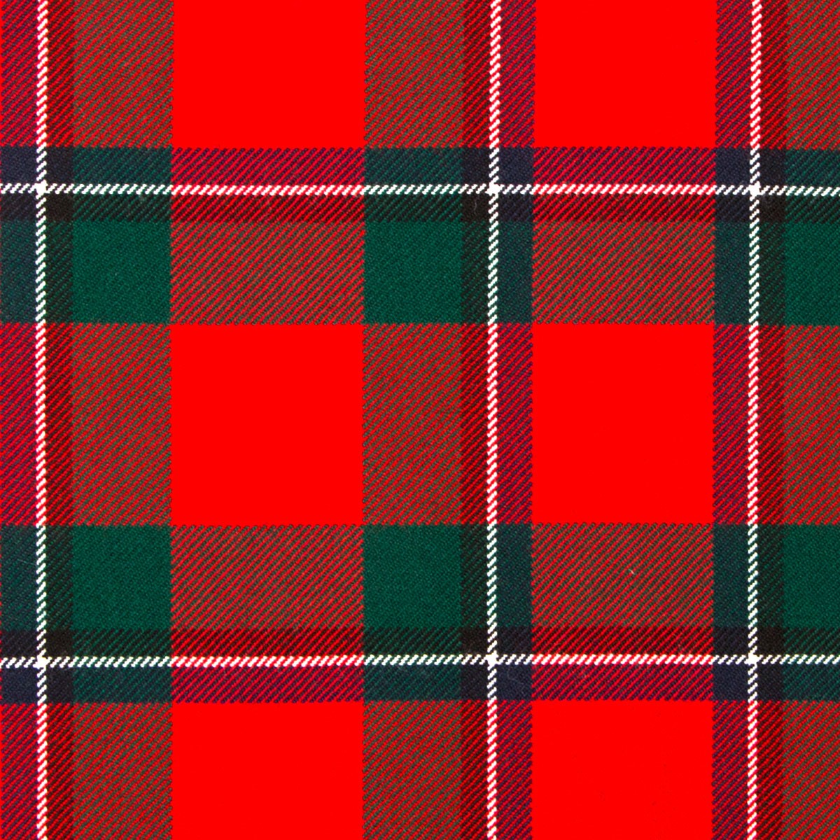 Sinclair Red Modern Heavy Weight Tartan Fabric