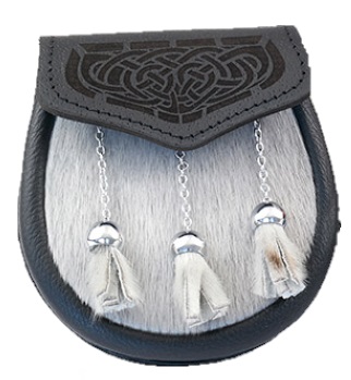 Childrens Celtic Fur Sporran - Click Image to Close