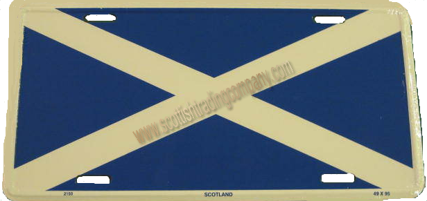 Scottish Flag License Plate - Click Image to Close