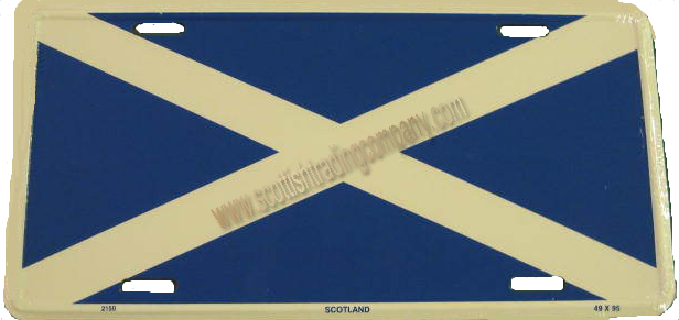 Scottish Flag License Plate