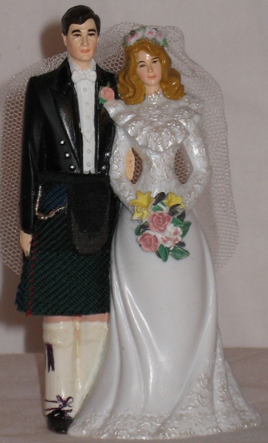 Custom Scottish Wedding Cake Topper