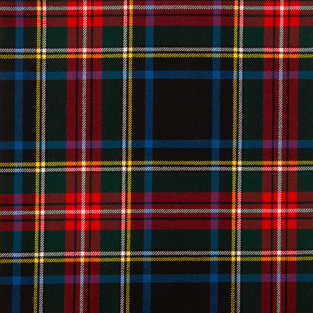 Stewart Black Modern Braeriach Tartan Fabric - Click Image to Close