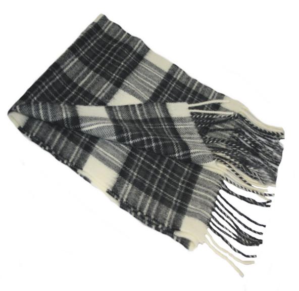 Stewart Clan Grey Tartan Scarf - Click Image to Close