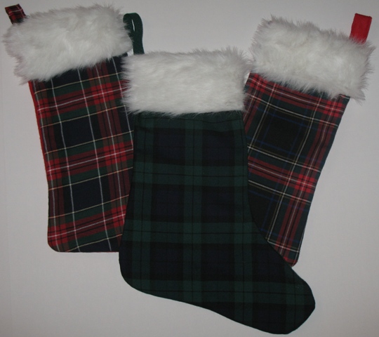 Tartan Christmas Stockings - Click Image to Close