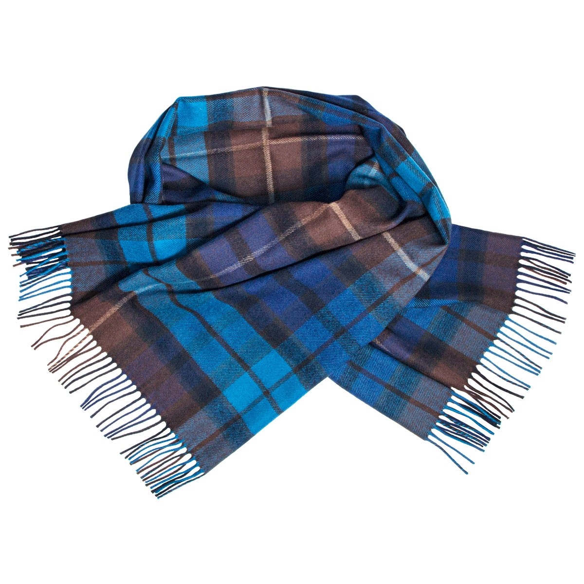 Buchanan Blue Tartan Lambswool Stole