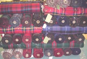 Tartan Fabric Swatch reiver weight 11oz. - Click Image to Close