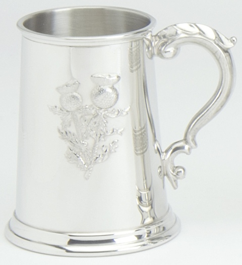 Thistle Scene Tankard - Click Image to Close