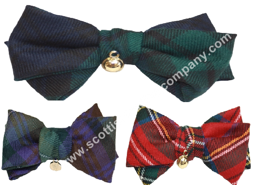 Tartan Bow Hair Clip - Click Image to Close