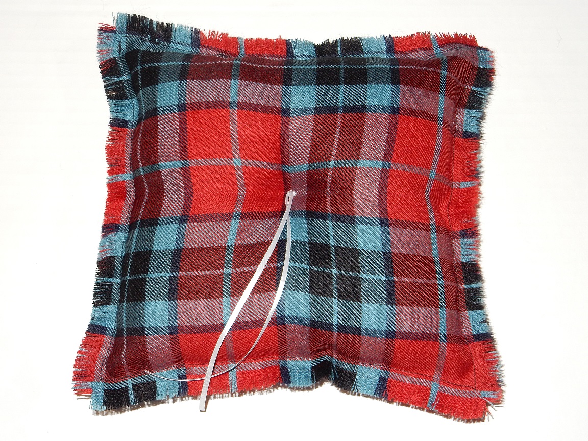 Scottish Tartan Wedding Ring Pillow - Click Image to Close