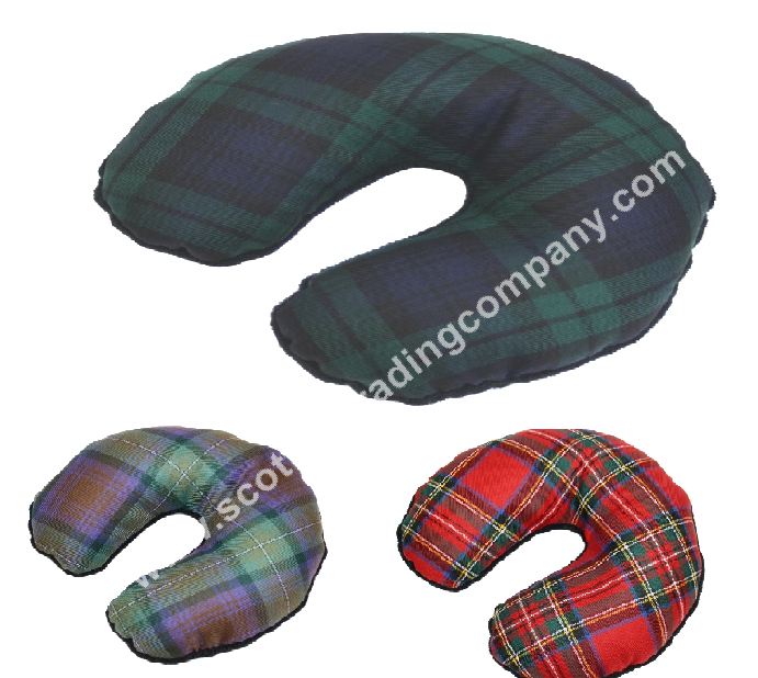 Scottish Tartan Travel Pillow