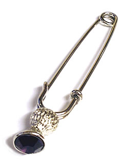 Classic Thistle Kilt Pin - Click Image to Close