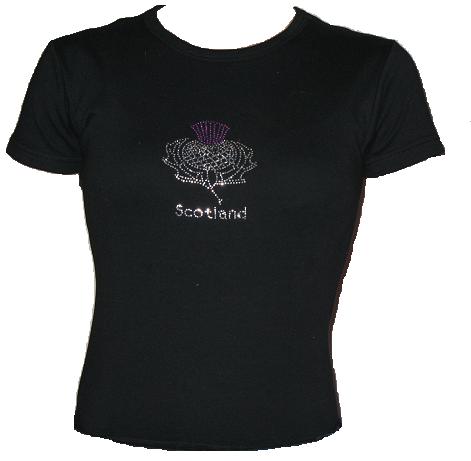 Womens Glitter Thistle shirt