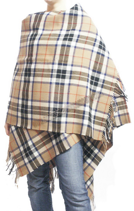 Lambswool Serape Cape in Thompson Tartan